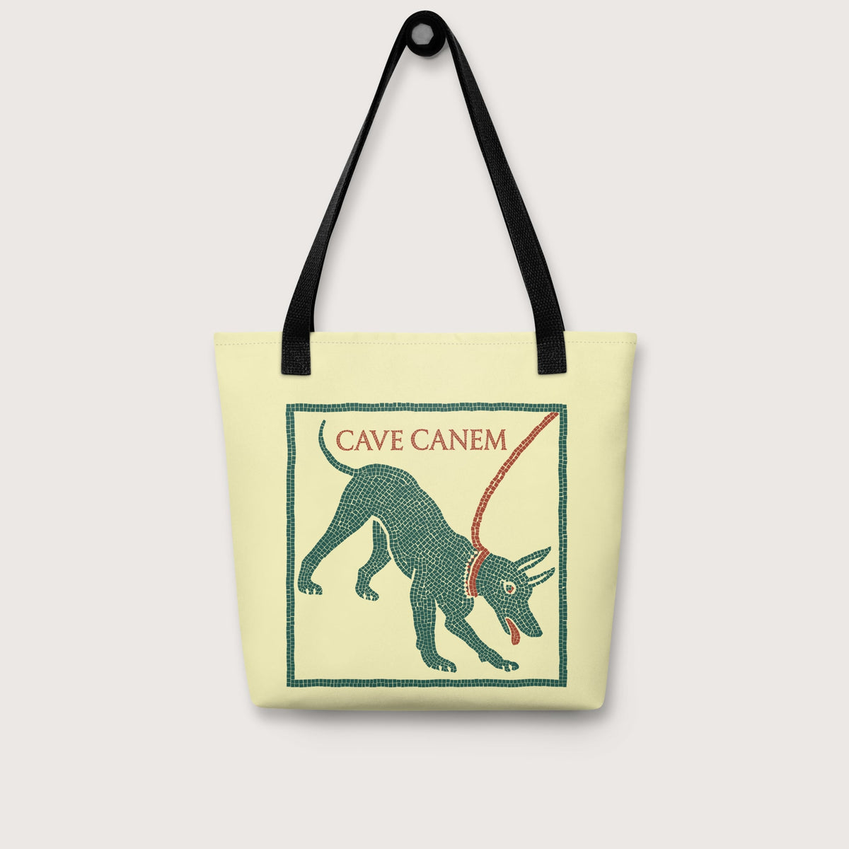 Cave Canem Pompeii Mosaic Bag - history buff gift by HistoHead
