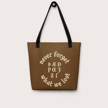 Never Forget Lost Letters Bag - history buff gift by HistoHead