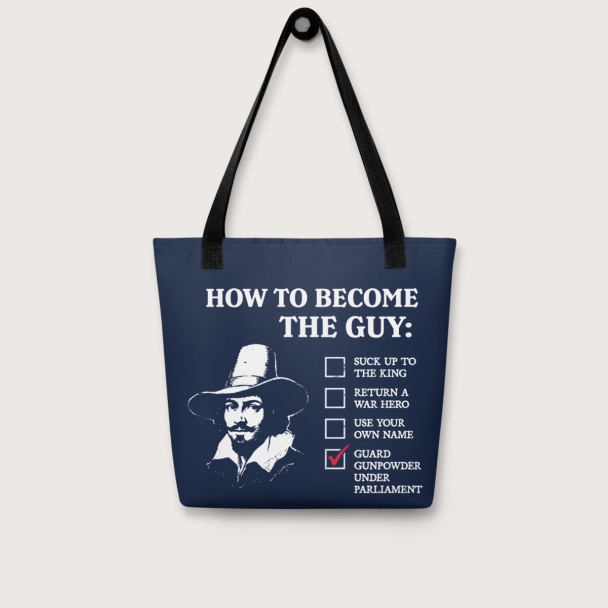 Guy Fawkes How to Become the Guy Bag - history buff gift by HistoHead