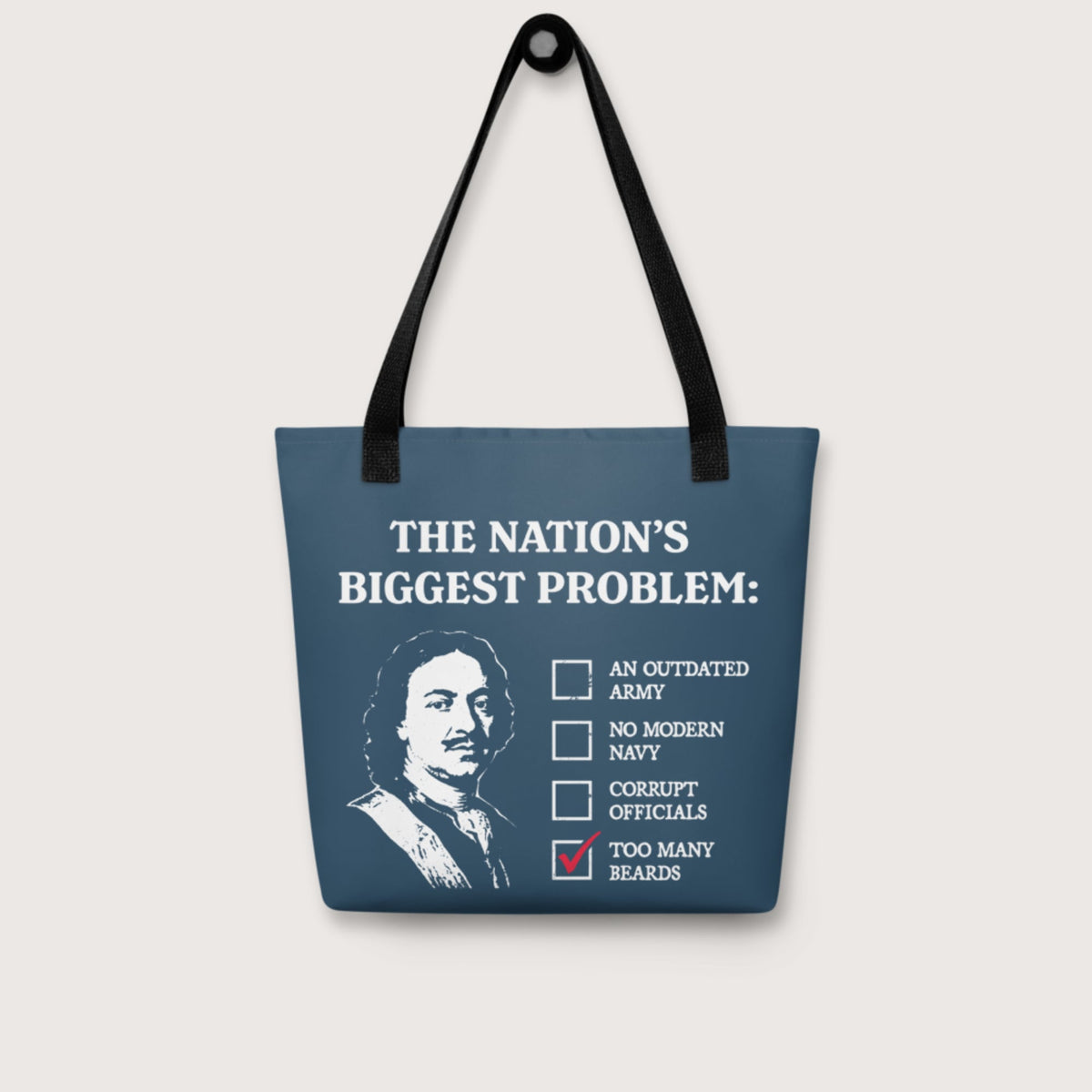 Peter the Great's Beard Tax Bag - history buff gift by HistoHead