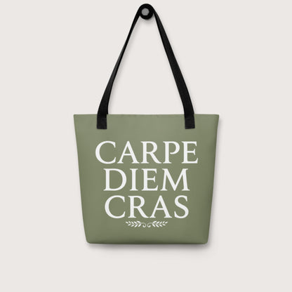 Seize the Day Tomorrow in Latin Bag - history buff gift by HistoHead