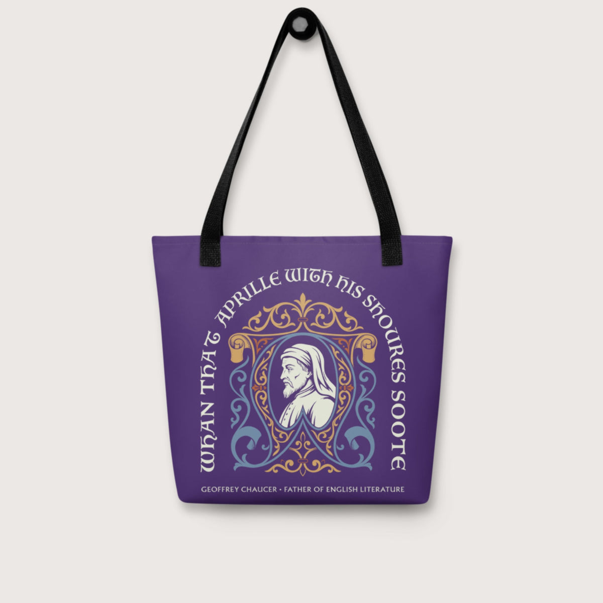 Geoffrey Chaucer Bag - history buff gift by HistoHead
