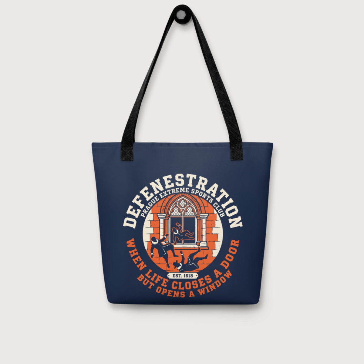 Defenestration Prague Extreme Sports Club Bag - history buff gift by HistoHead