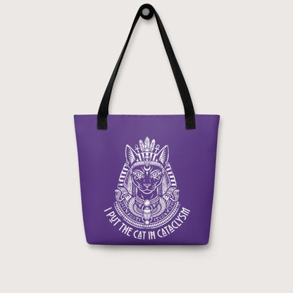 Bastet I Put the Cat in Cataclysm Bag - history buff gift by HistoHead