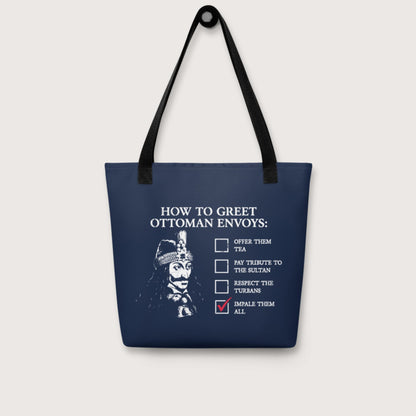 Vlad the Impaler How to Greet Guide Bag - history buff gift by HistoHead