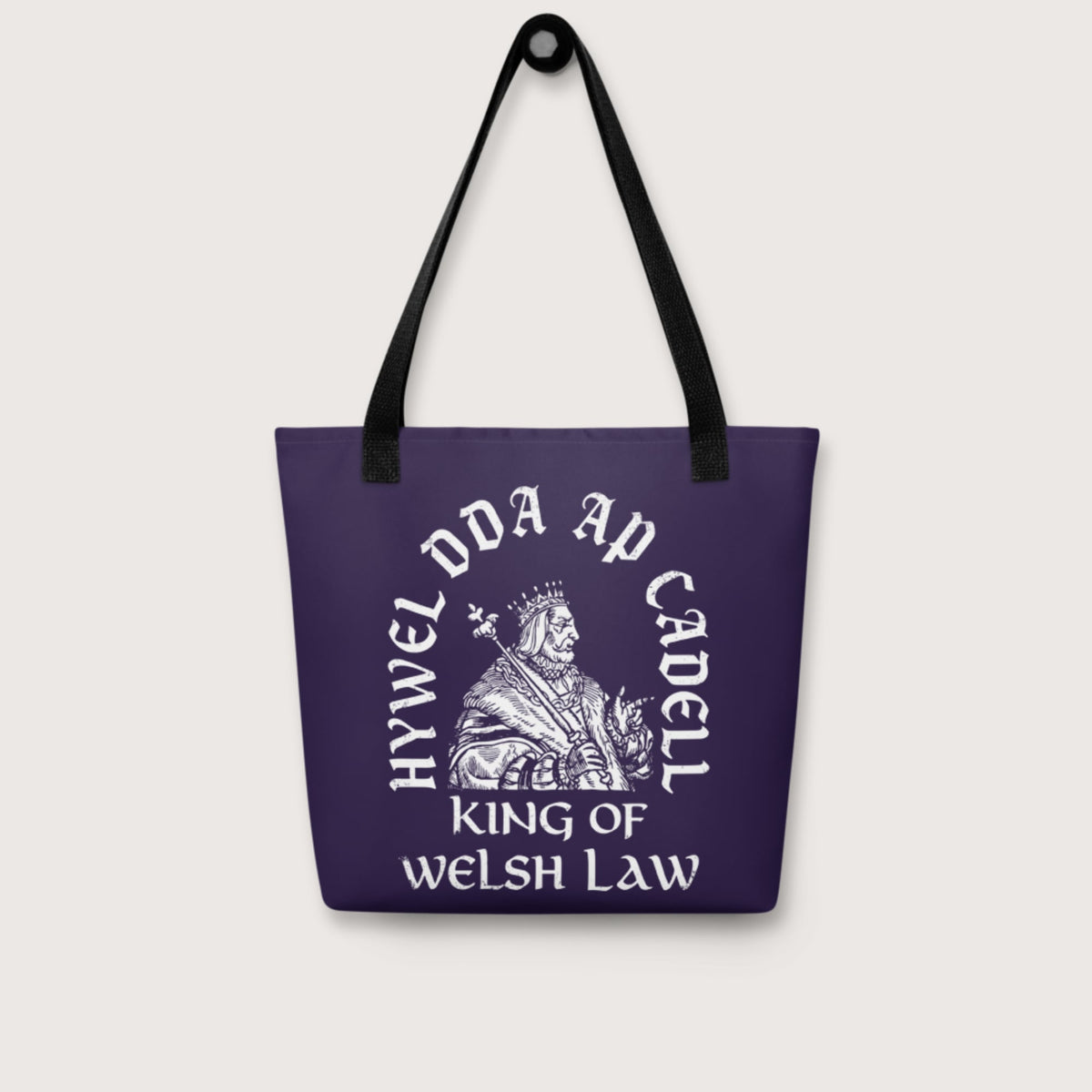 Hywel Dda King of Welsh Law Bag - history buff gift by HistoHead