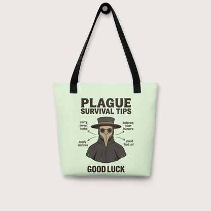 Plague Survival Tips Bag - history buff gift by HistoHead