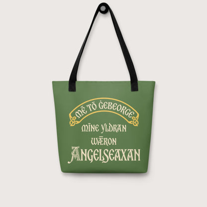 In My Defense My Ancestors Were Anglo-Saxons in Old English Bag - history buff gift by HistoHead
