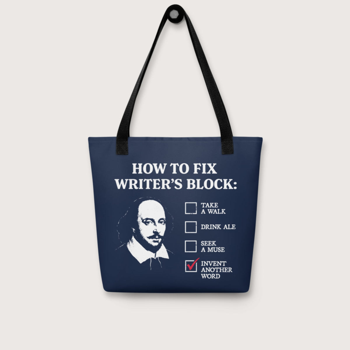 Shakespeare How to Fix Writer's Block Bag - history buff gift by HistoHead