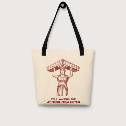 Caryatid Waiting for Her Friend Bag - history buff gift by HistoHead