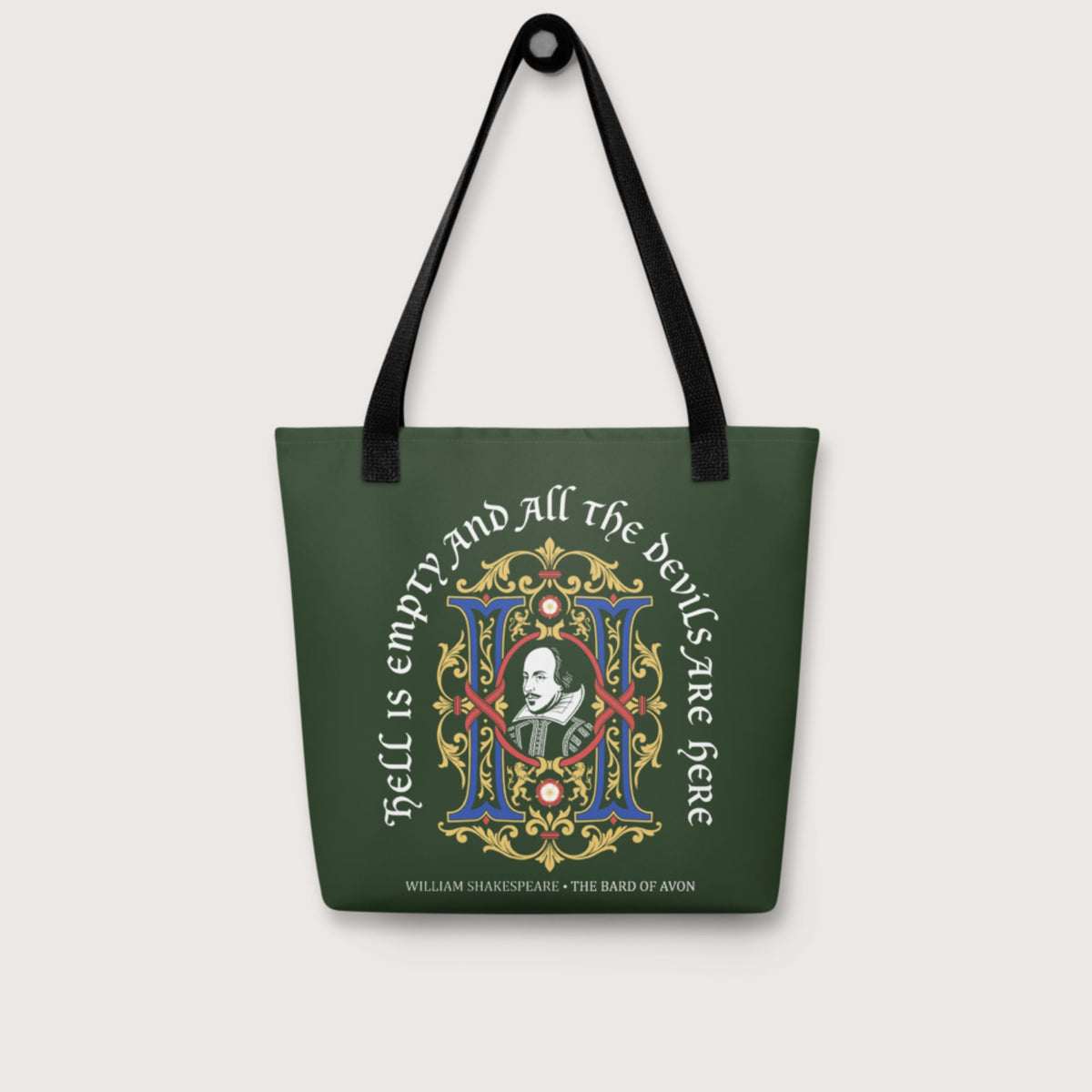 Shakespeare Hell Is Empty Bag - history buff gift by HistoHead