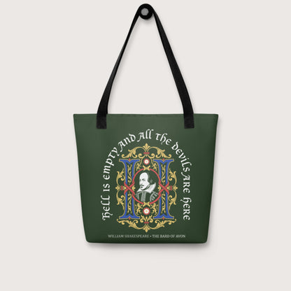 Shakespeare Hell Is Empty Bag - history buff gift by HistoHead