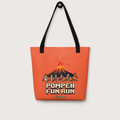 Pompeii Fun Run Pixel Art Bag - history buff gift by HistoHead
