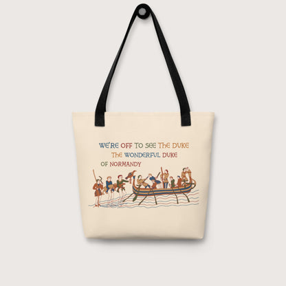 Bayeux Tapestry We're Off to See the Duke Bag - history buff gift by HistoHead