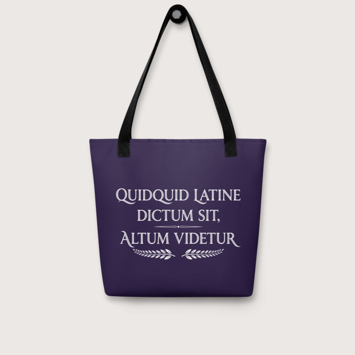 Whatever Is Said in Latin Seems Deep Bag - history buff gift by HistoHead
