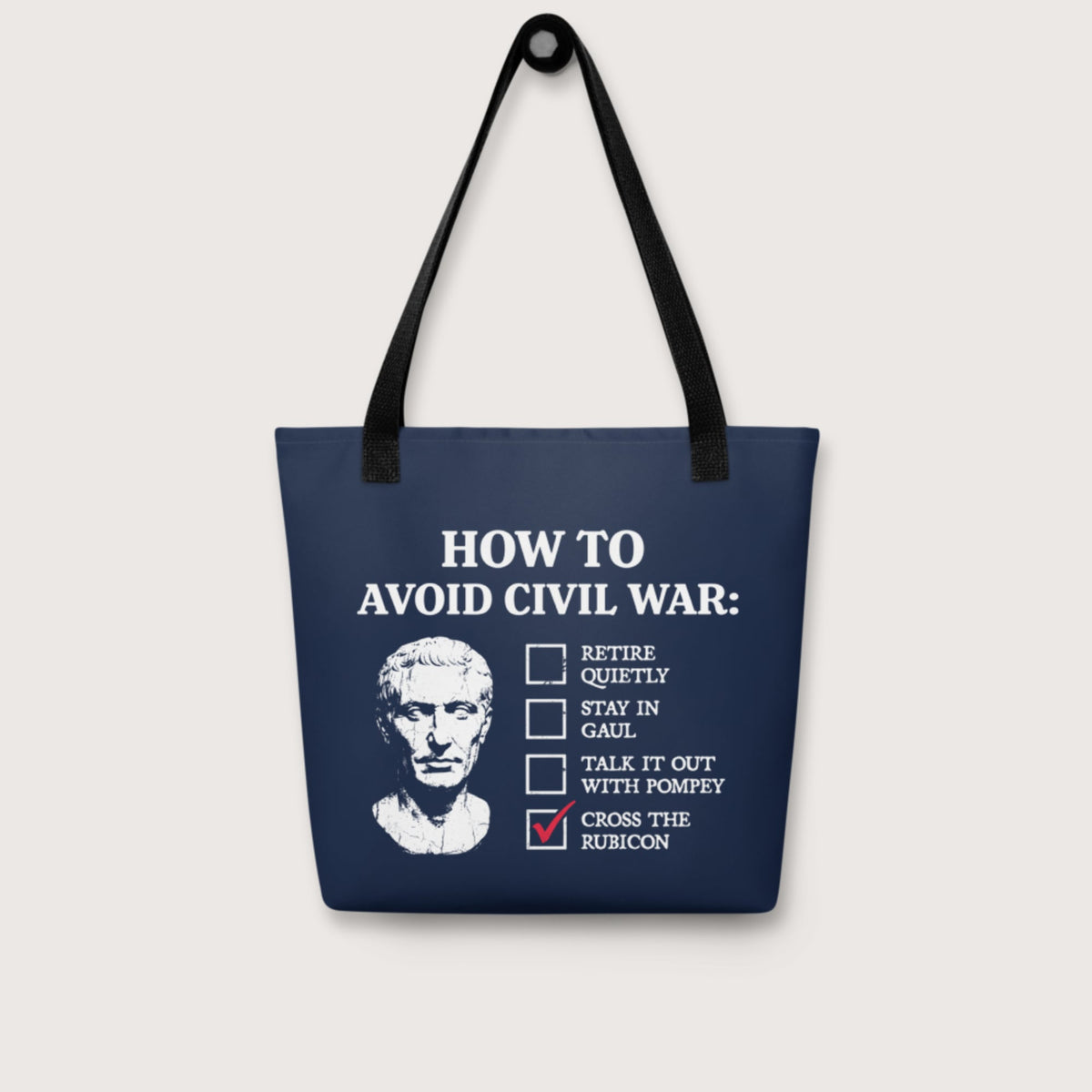 Caesar's Peace Plan Bag - history buff gift by HistoHead