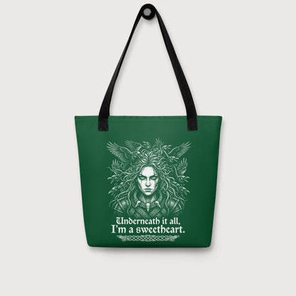 The Morrigan Underneath I'm a Sweetheart Bag - history buff gift by HistoHead