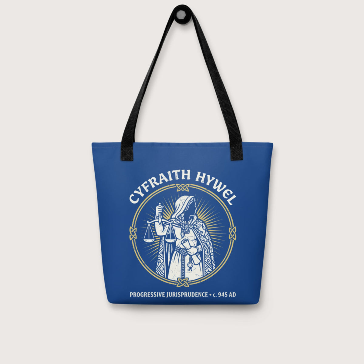 Cyfraith Hywel Progressive Jurisprudence Bag - history buff gift by HistoHead