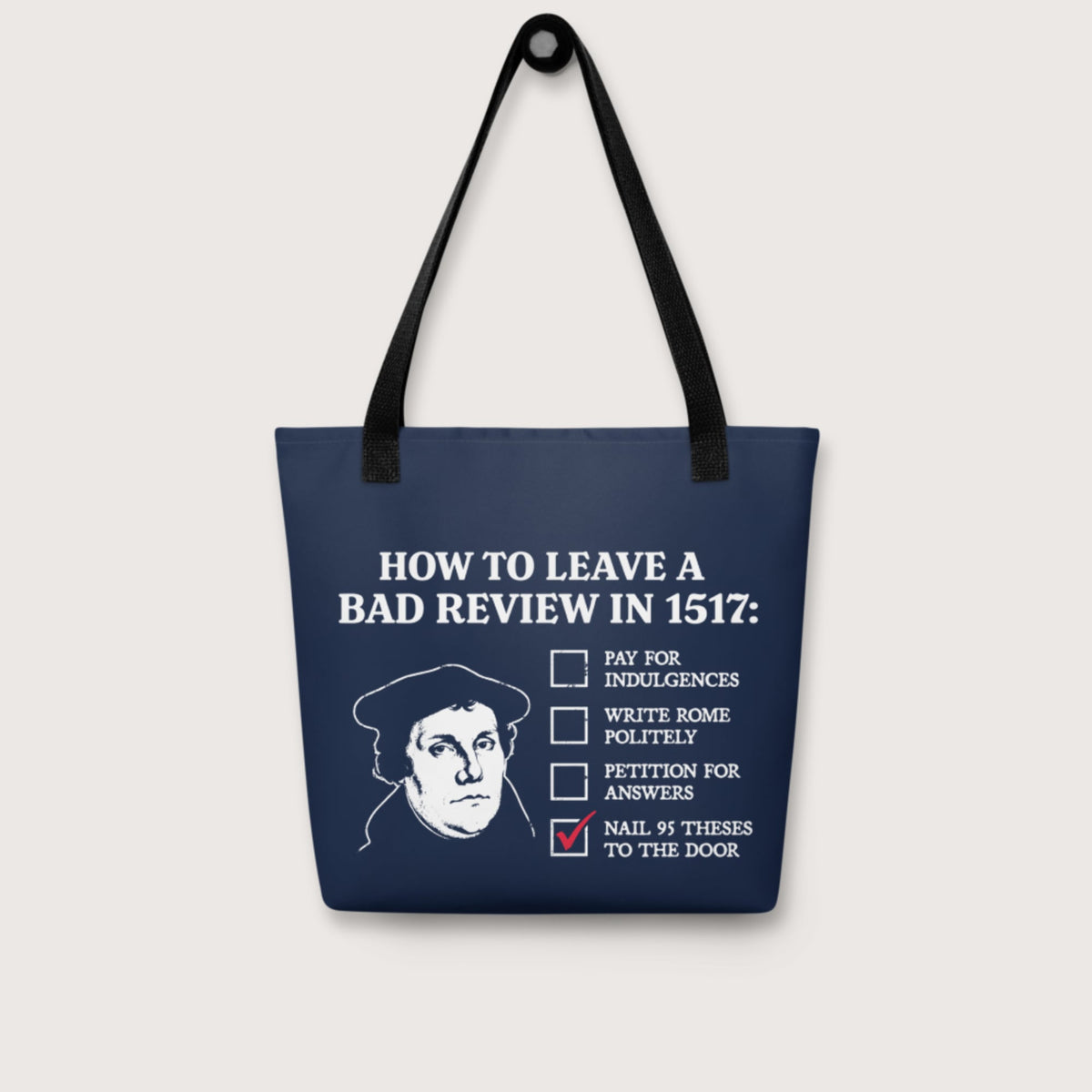 Martin Luther's Conflict Resolution Bag - history buff gift by HistoHead