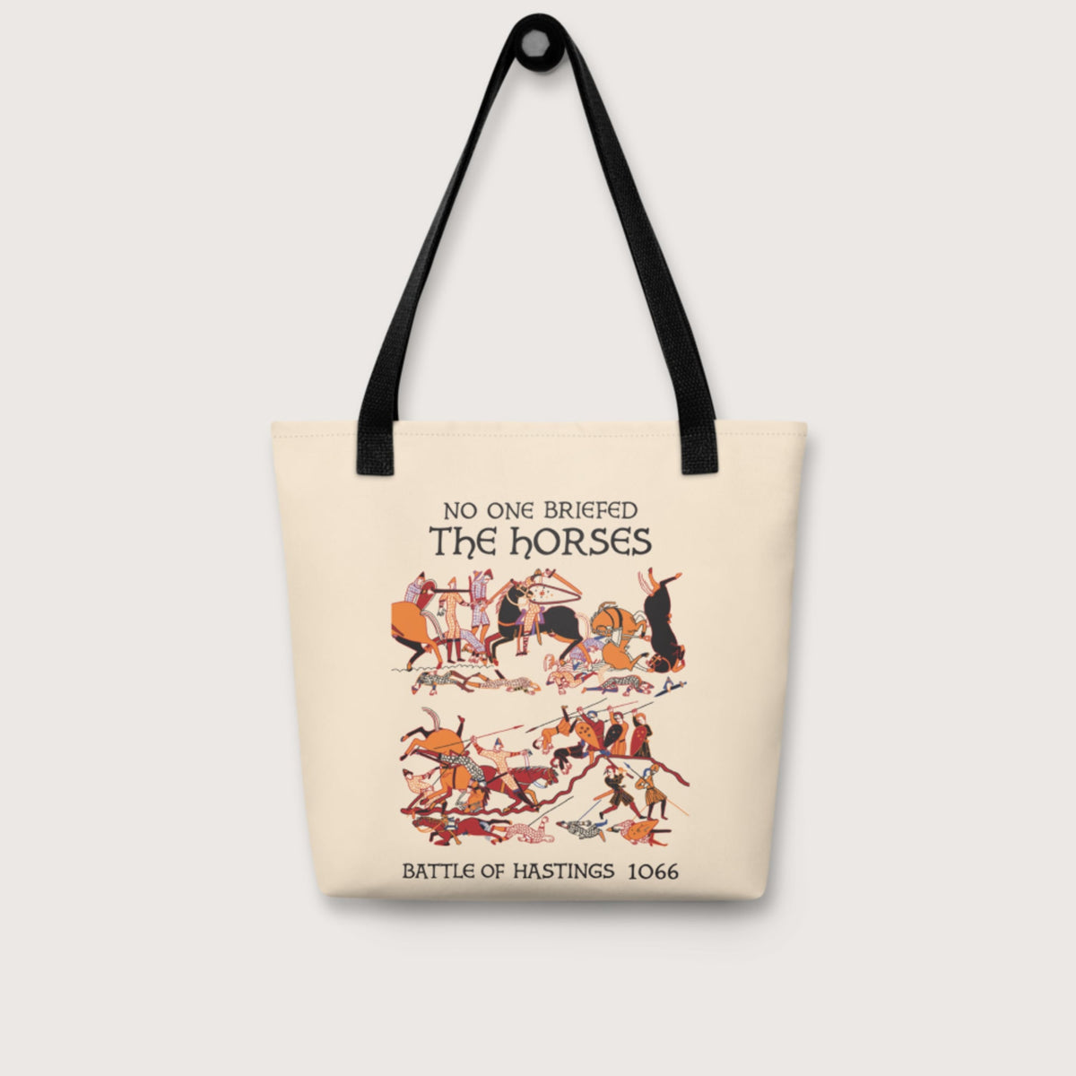 Bayeux Tapestry No One Briefed the Horses Bag - history buff gift by HistoHead