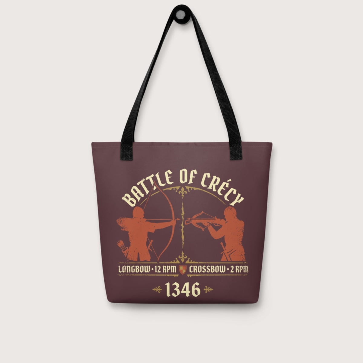 Battle of Crecy 1346 Bag - history buff gift by HistoHead