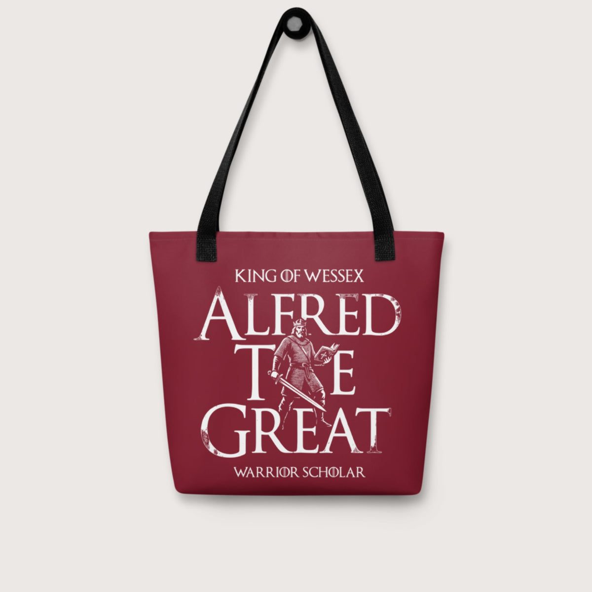 Alfred the Great Scholar King Bag - history buff gift by HistoHead