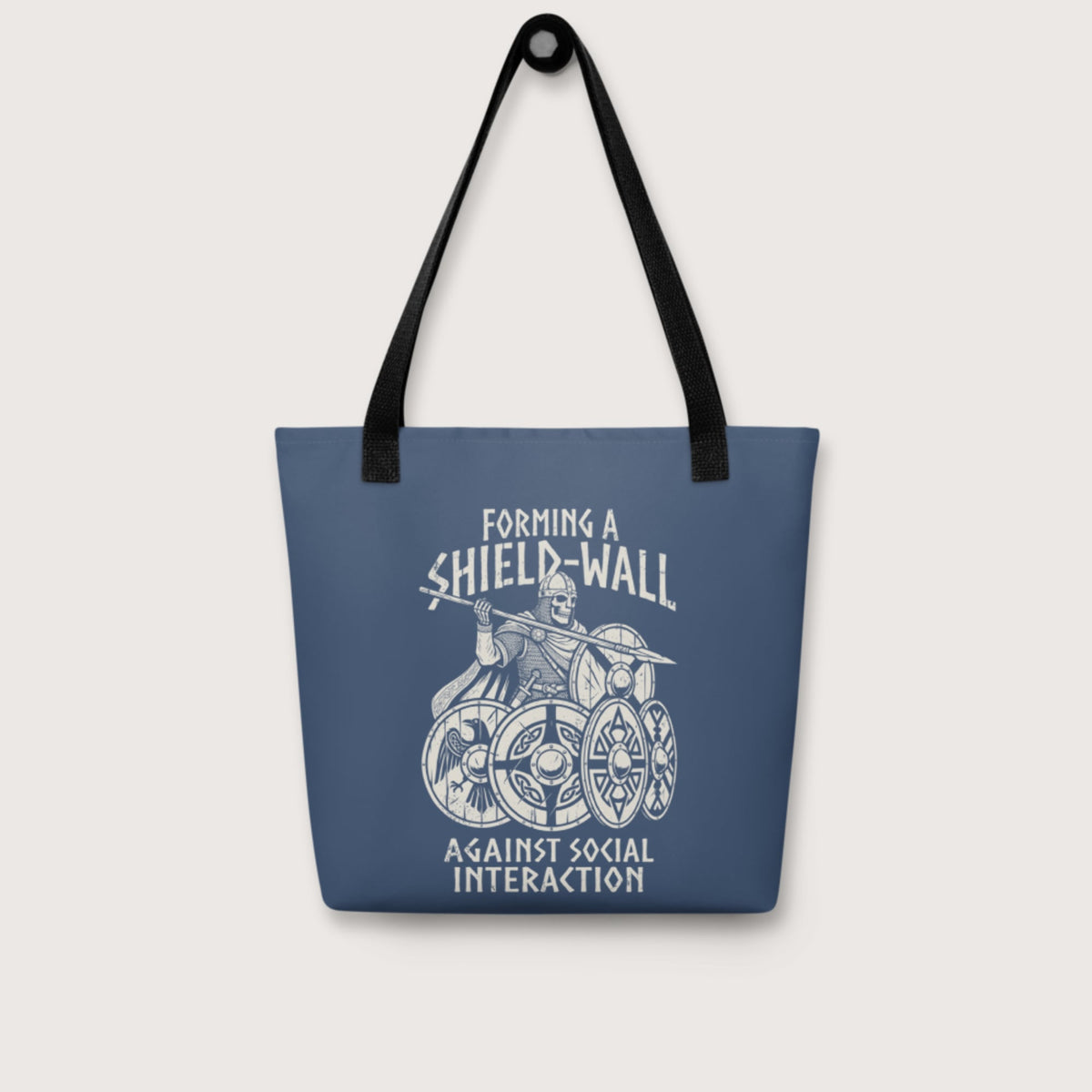 Shieldwall Against Social Interaction Bag - history buff gift by HistoHead