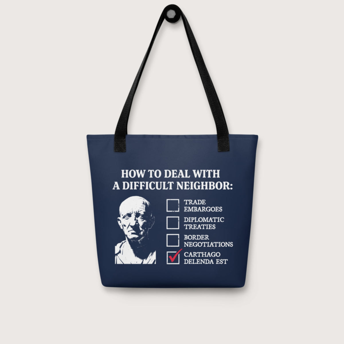 Cato's Foreign Policy Bag - history buff gift by HistoHead