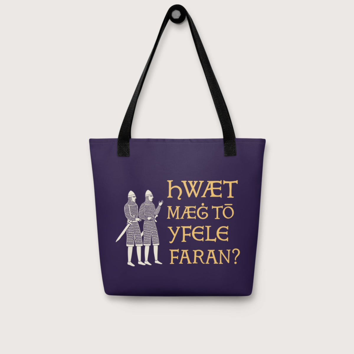 What Could Possibly Go Wrong in Old English Bag - history buff gift by HistoHead