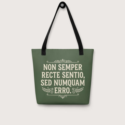 I'm Not Always Right But Never Wrong Latin Bag - history buff gift by HistoHead