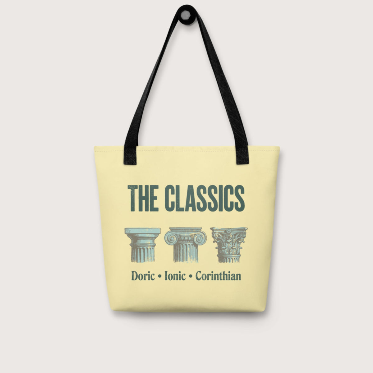 The Classics Doric Ionic Corinthian Bag - history buff gift by HistoHead