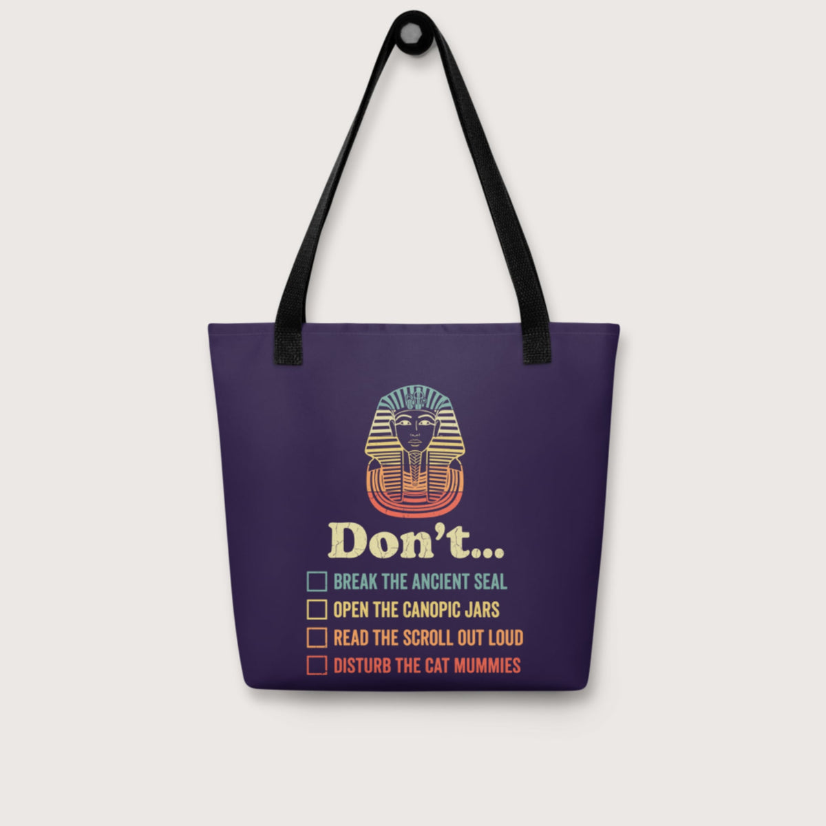 King Tutankhamun Advice Bag - history buff gift by HistoHead