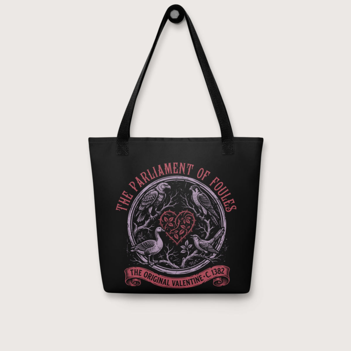 Chaucer Parliament of Foules Valentine Bag - history buff gift by HistoHead