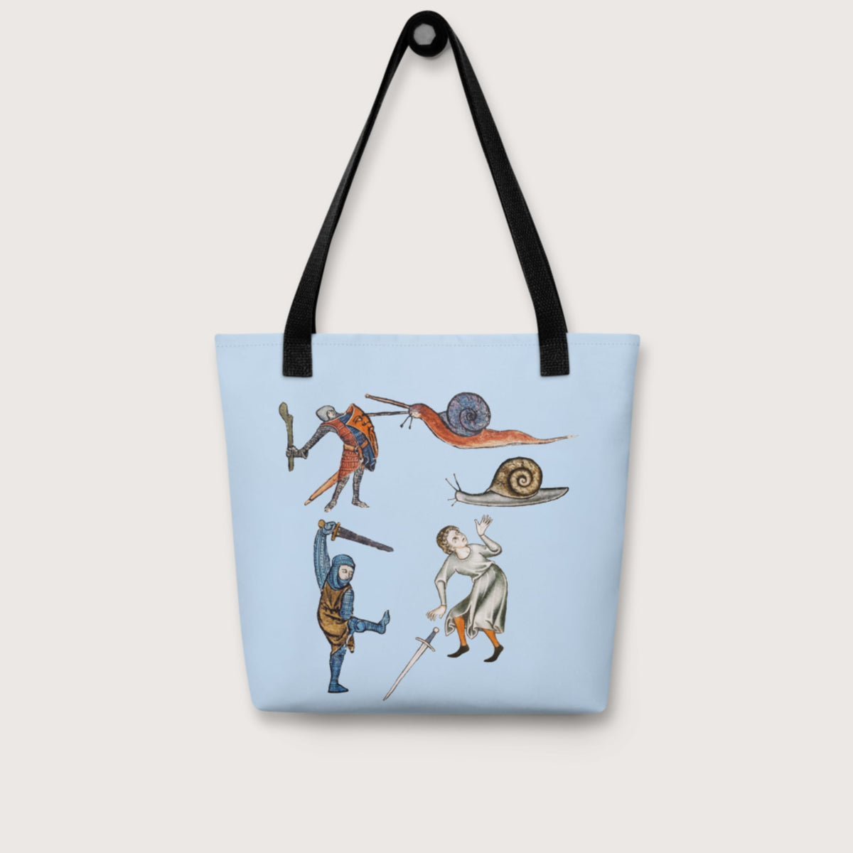 Medieval Marginalia Snail Enemy Bag - history buff gift by HistoHead