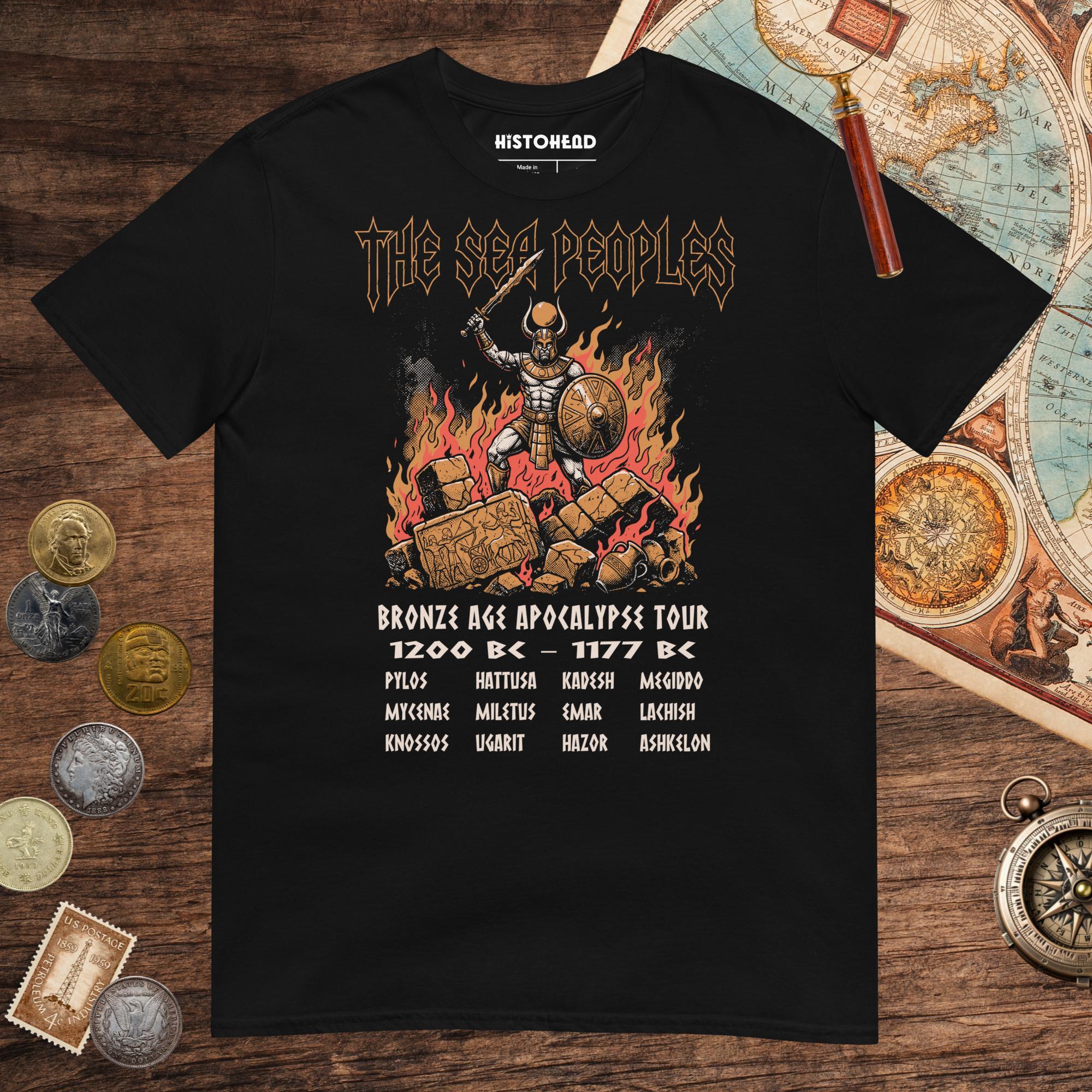 Black The Sea Peoples Tour Tee - history buff gift by HistoHead