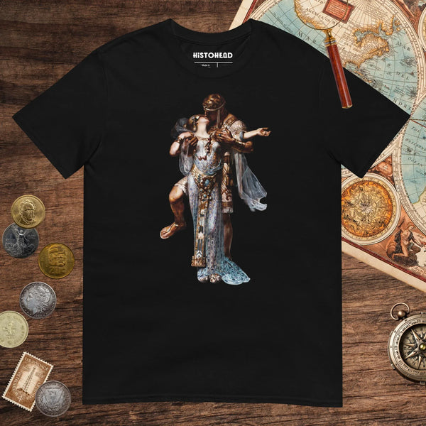 Black Cleopatra and Antony Tee - history buff gift by HistoHead
