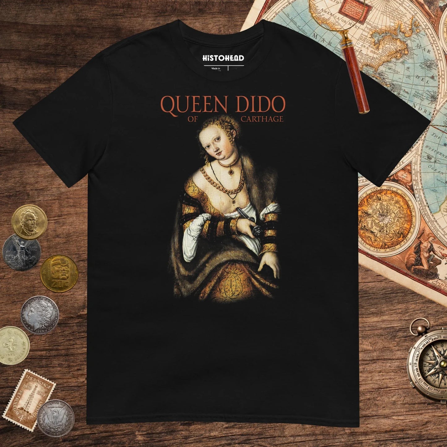 Black Dido Queen of Carthage Tee - history buff gift by HistoHead