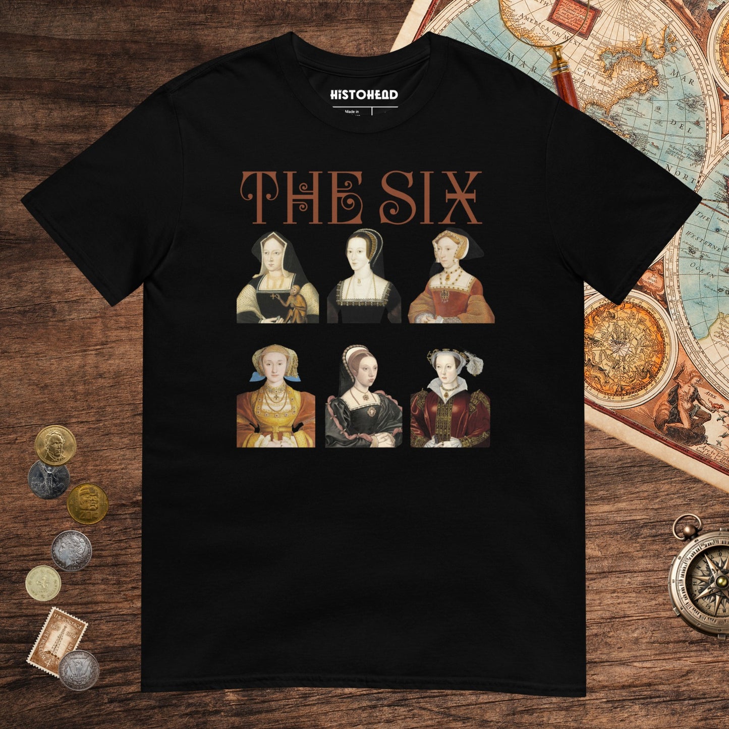 Black The Six Tee - history buff gift by HistoHead