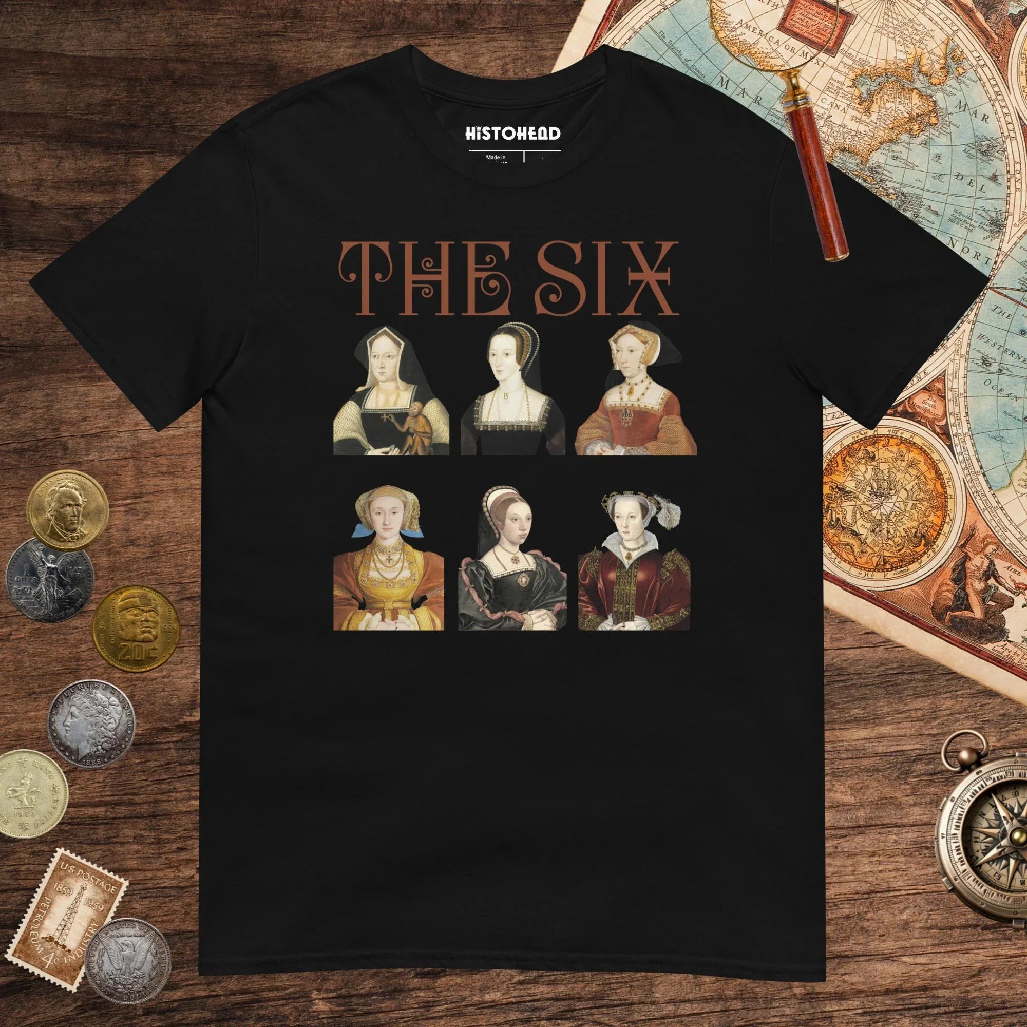 Black The Six Tee - history buff gift by HistoHead