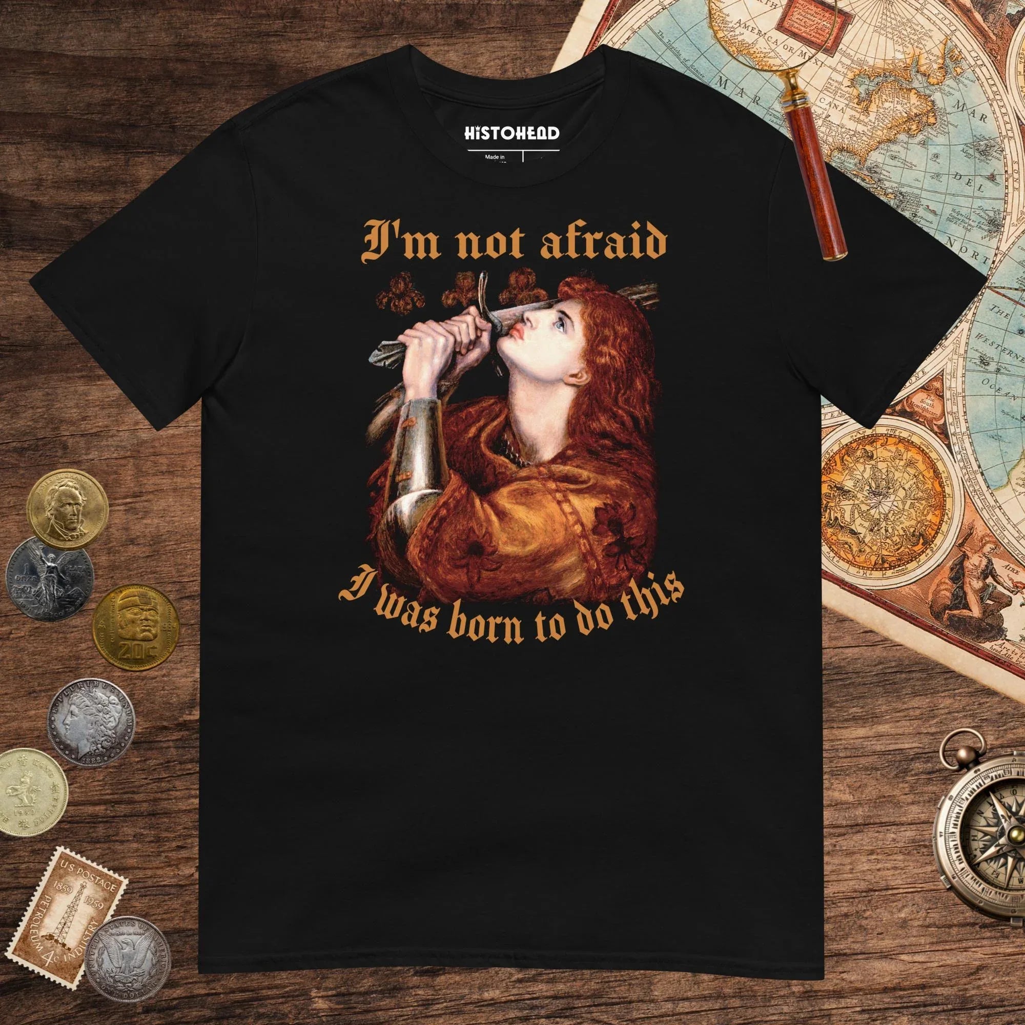 Black Joan of Arc Born to Do This Tee - history buff gift by HistoHead