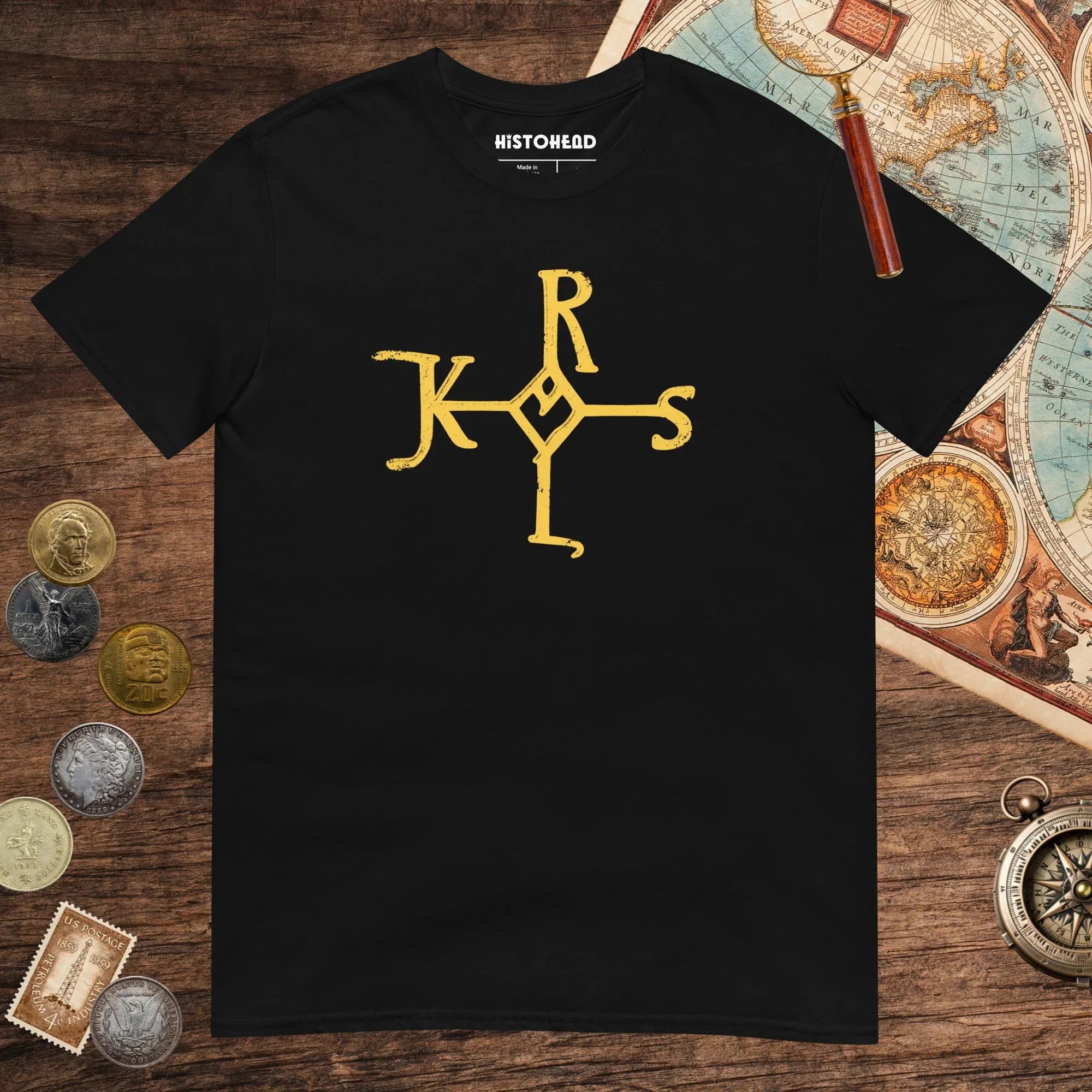 Black Charlemagne Autograph Tee - history buff gift by HistoHead