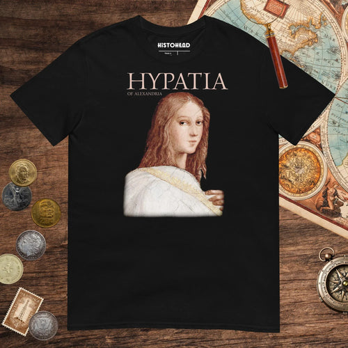 Black Hypatia of Alexandria Tee - history buff gift by HistoHead