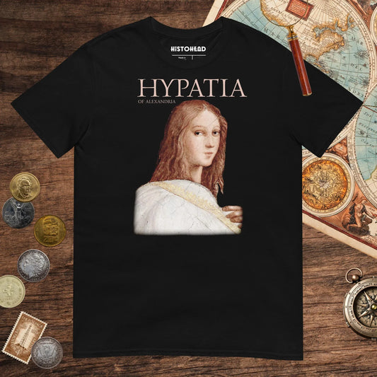 Black Hypatia of Alexandria Tee - history buff gift by HistoHead