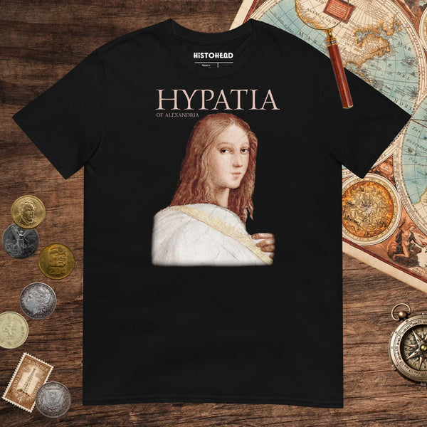 Black Hypatia of Alexandria Tee - history buff gift by HistoHead