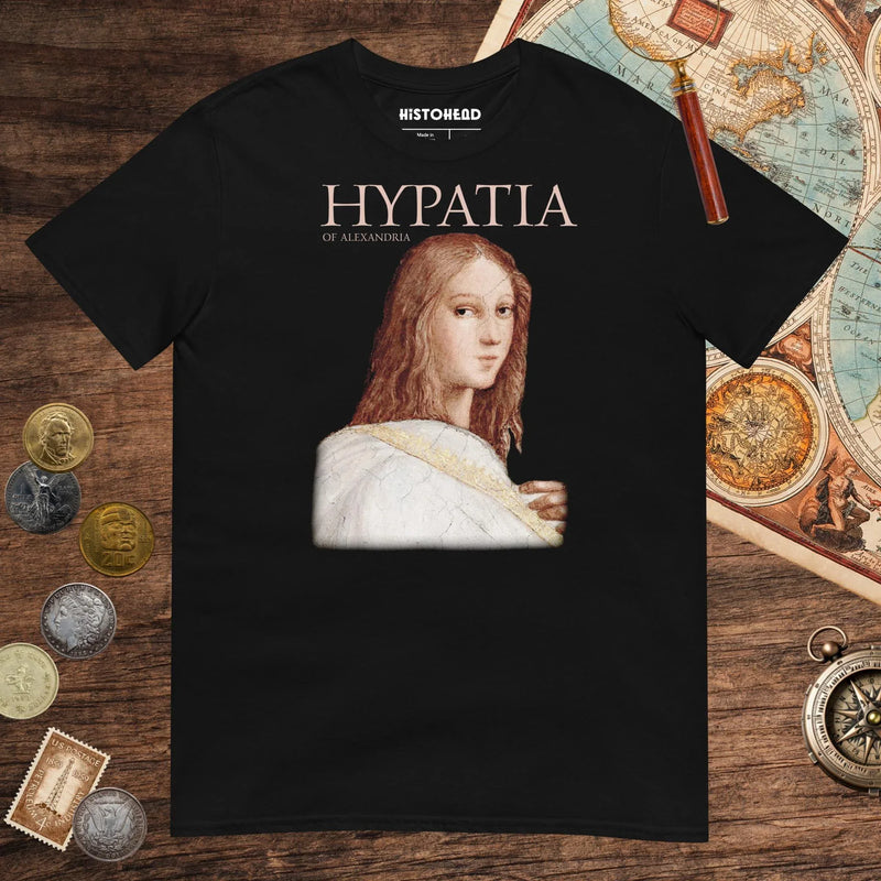 Black Hypatia of Alexandria Tee - history buff gift by HistoHead