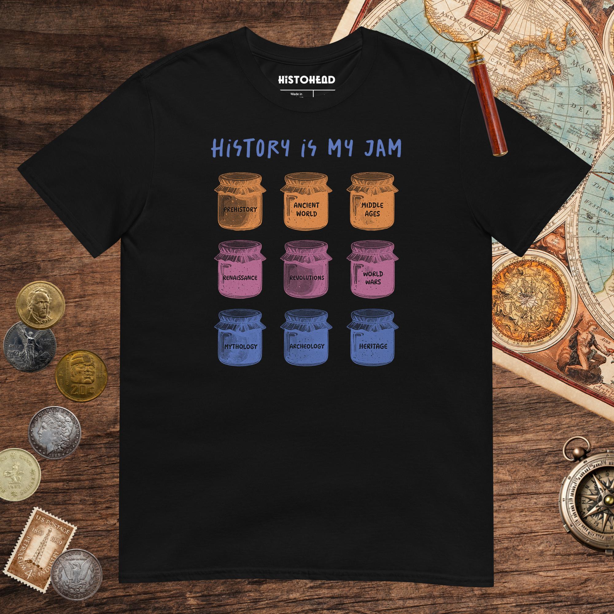 Black History Is My Jam Tee - history buff gift by HistoHead