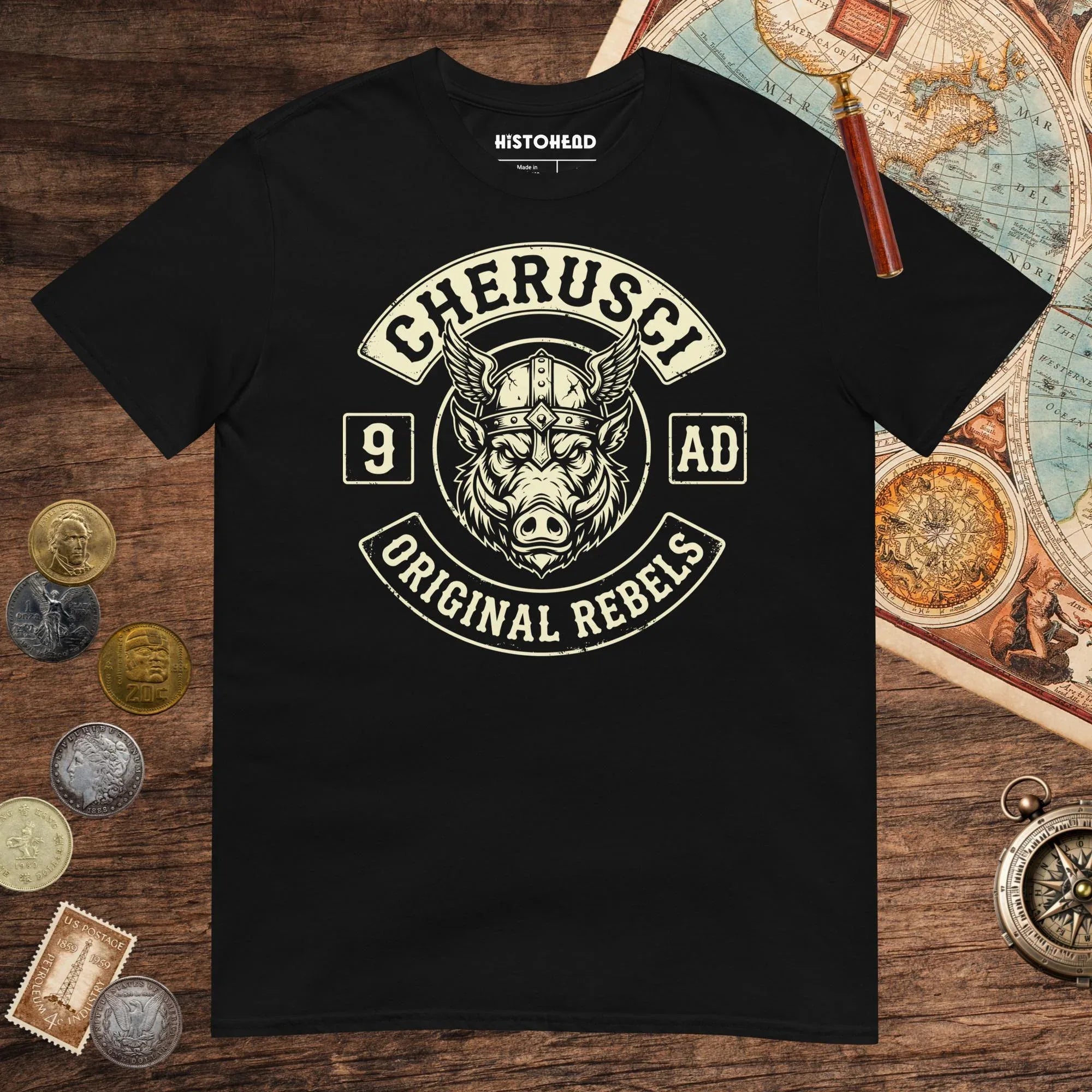 Black Cherusci Original Rebels Tee - history buff gift by HistoHead