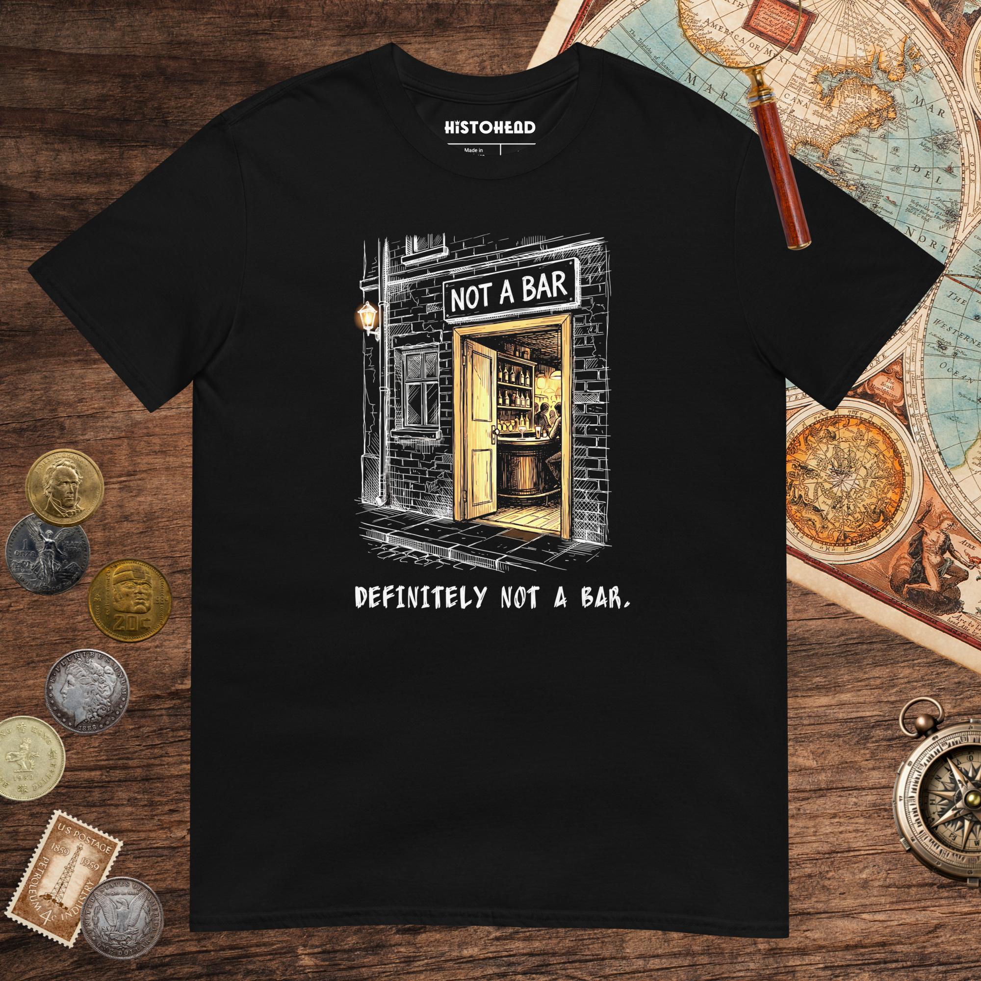 Black Not A Bar Tee - history buff gift by HistoHead
