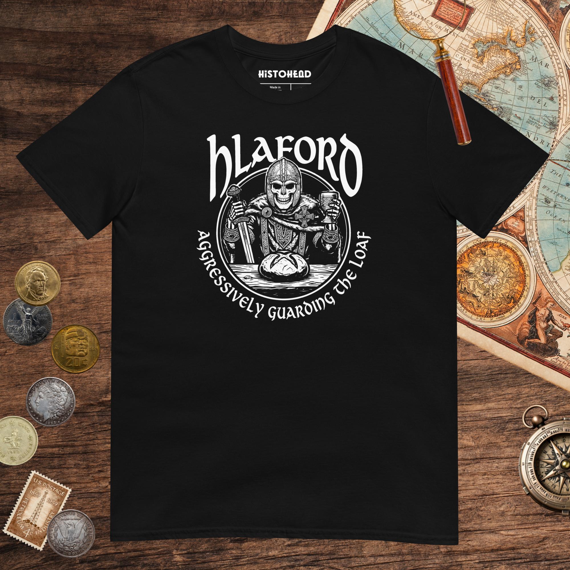 Black Hlaford Loaf Guardian Tee - history buff gift by HistoHead