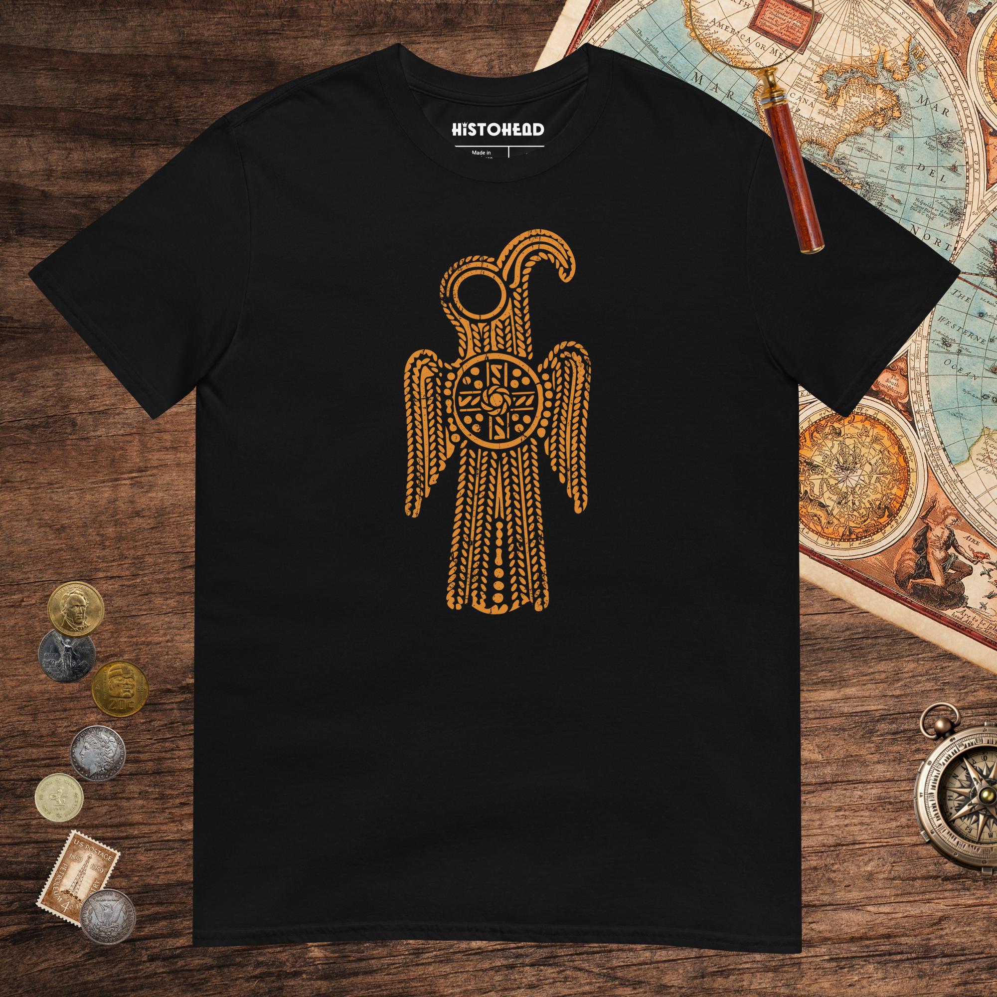 Black Anglo-Saxon Eagle Tee - history buff gift by HistoHead